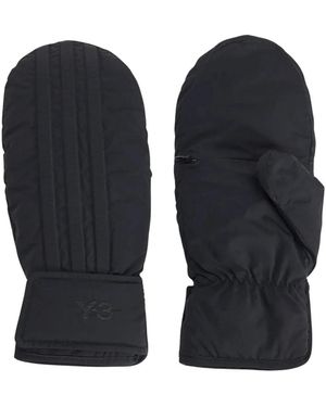 adidas Fitness ,Zwart ,Polyester Y-3 Gewatteerde Handschoenen - Blauw