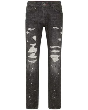 Philipp Plein Slim-Fit Jeans - Grey