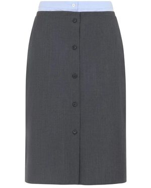 Prada Rokken ,Grijs ,Midi Skirts