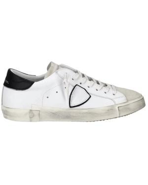 Philippe Model Schoenen ,Wit ,Katoen Prsx Low