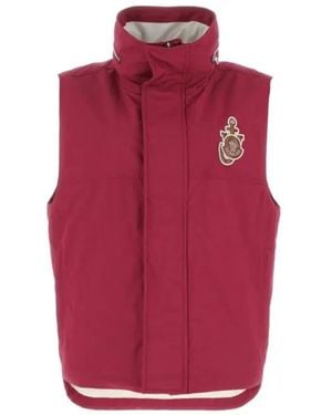 Moncler Waistcoats - Red