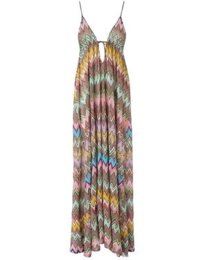 Missoni Maxi Dresses - Metallic