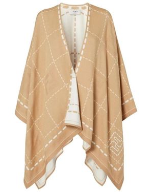 Fendi Poncho - Natur