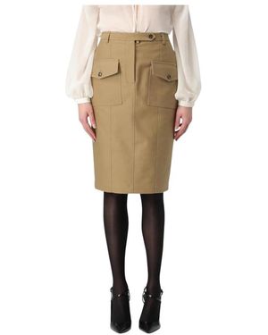 Tom Ford Tailored Pocket Pencil Skirt - Naturel