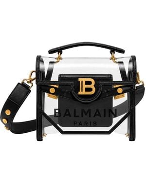 Balmain Transparente Umhängetasche Aus Pvc - Schwarz