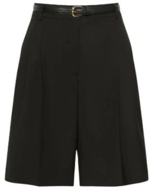 Max Mara Korte Broeken ,Zwart ,Long Shorts
