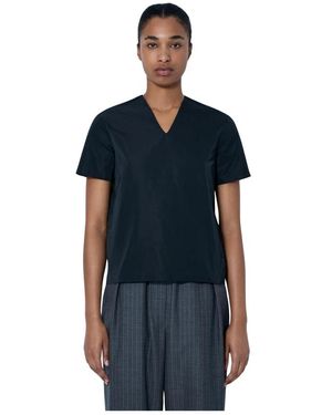 Jil Sander V-Hals Top - Blauw