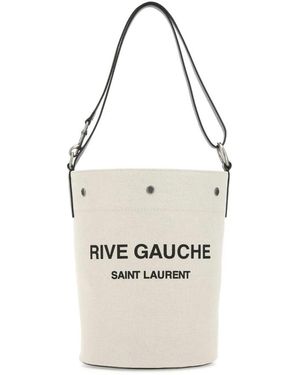 Saint Laurent Tassen ,Wit ,Leer Rive Gauche Emmer Tas