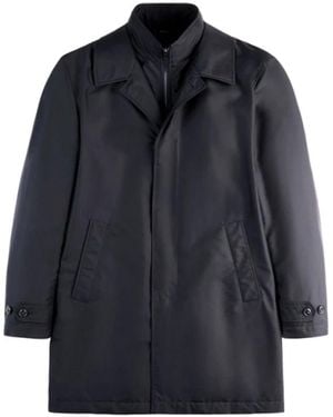Fay Single-Breasted Coats - Blue