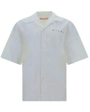 Marni Short Sleeve Shirts - Blu