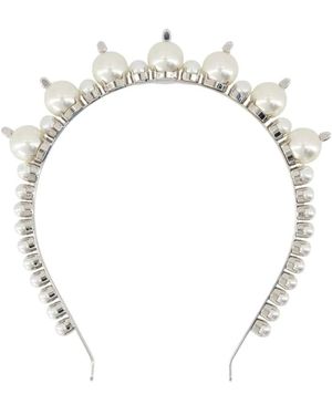 Simone Rocha Parel Tiara Haarklemmen - Metallic