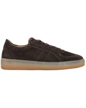 ESTRO Bruine Lage Sneakers Voor - Zwart