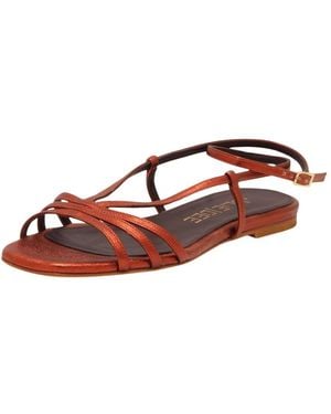 Julie Dee Flat Sandals - Marrone
