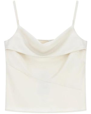 Imperial Sleeveless Tops - White