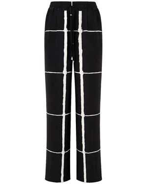 Kiton Wide Trousers - Negro