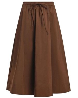 Essentiel Antwerp Midi Skirts - Marrón