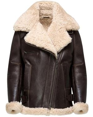 V S P Faux Fur & Shearling Jackets - Black