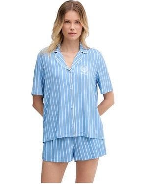 KARL LAGERFELD Hotel Karl Pyjama Set - Blauw
