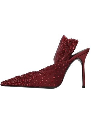 Gedebe Schoenen ,Rood ,Leer Slingback Pumps