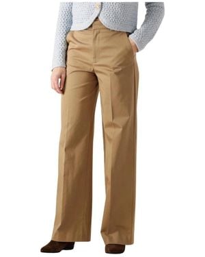 Vanessa Bruno Broeken ,Bruin ,Elegante Camel Broek Dulce - Naturel