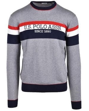 U.S. POLO ASSN. Maglia cotone cashmere - Blu