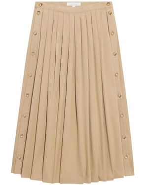 Brooks Brothers Midi Skirts - Natural