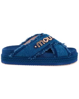 Mou Criss-Cross Sandale - Blau