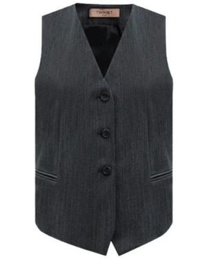 Twinset Vests - Black