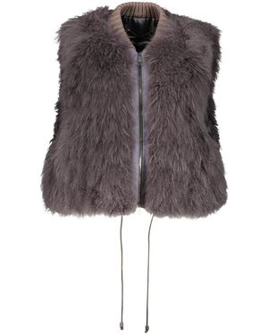 Fabiana Filippi Shearling Gilet - Brown