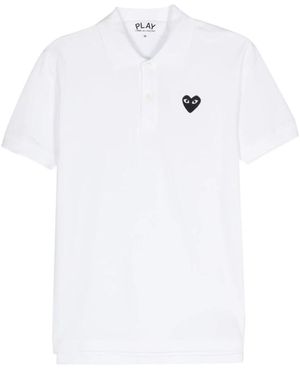 COMME DES GARÇONS PLAY Polo Shirts - Bianco