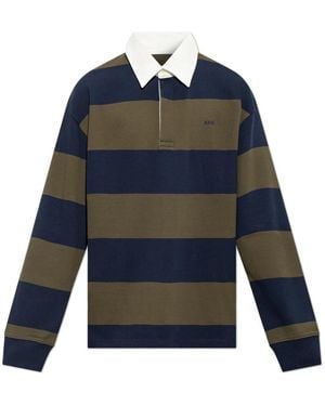 A.P.C. Langarm Poloshirt - Blau