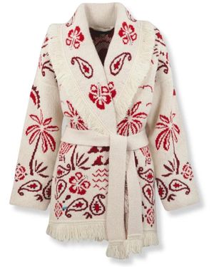 Alanui Glimpse Of Eden Cardigan - Pink