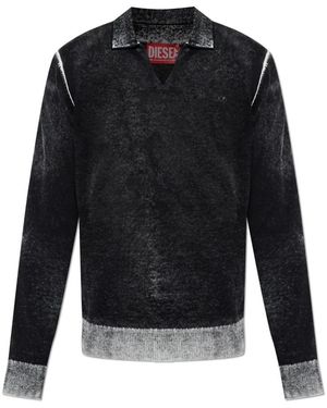 DIESEL Truien & Vesten ,Zwart ,Katoen K-Lawrence Polo