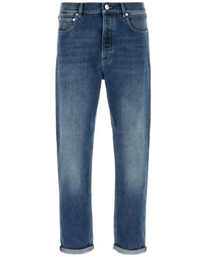 Brunello Cucinelli Jeans ,Blauw ,Denim Comfort Denim Broek