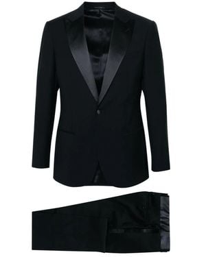 Giorgio Armani Single Breasted Suits - Black