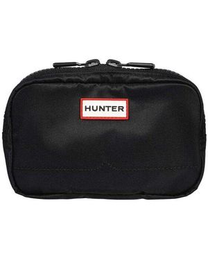 HUNTER Nylon Messenger Bag Mit Kartenfach - Schwarz
