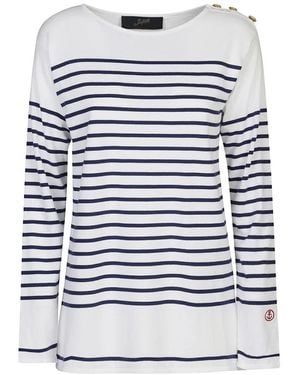 The Seafarer Round-Neck Knitwear - Blue