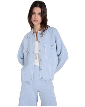 Not Shy Light Jackets - Blue