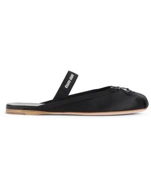 Miu Miu Mules - Negro