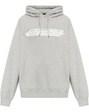 DSquared² Katoenen Logo Sweater - Grijs