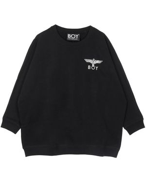 BOY London Hoodies & Sweatvesten ,Zwart ,Katoen Vintage Eagle Crewneck Sweatshirt