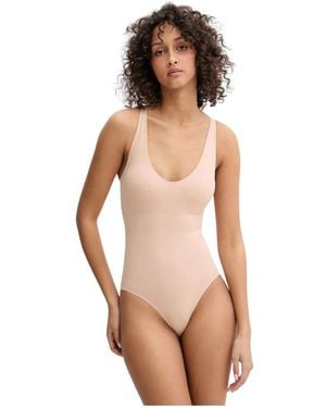 Chantelle Tops ,Katoen Smooth Comfort Sculpting Bodysuit - Naturel
