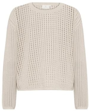 Kaffe Round-Neck Knitwear - Blanco