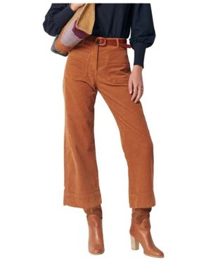 Sessun Cropped Trousers - Orange