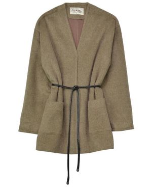 GUAJA. Belted Coats - Verde