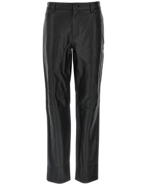 TOTEME Leather Trousers - Gris