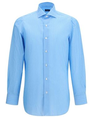 Finamore 1925 Casual Shirts - Azul
