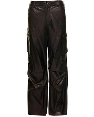 Salvatore Santoro Leather Trousers - Nero