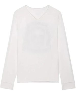 Zadig & Voltaire Long Sleeve Tops - White
