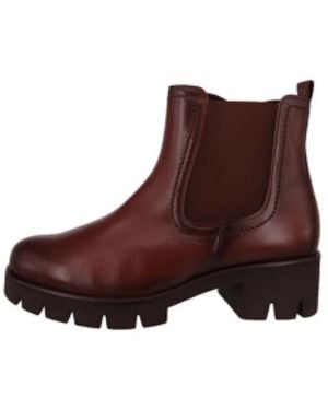 Gabor Eleganter Chelsea-Stiefel Aus Braunem Leder